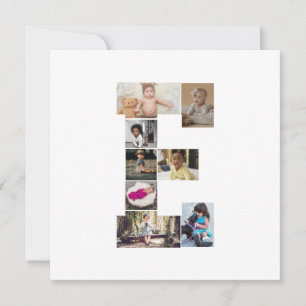 Anúncio Colagem de Fotografias Design Carta E