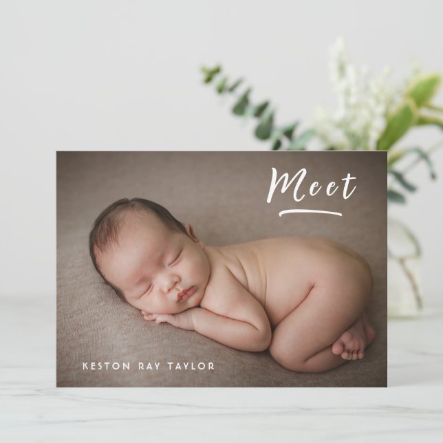 Anúncio Colagem de Fotografias Novo e Simples Bebê (Em pé/Frente)