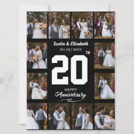 Anúncio Colagem de Fotos de Aniversário de 12 Fotos