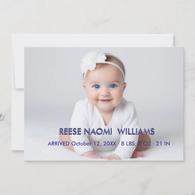 Anúncio Colagem de Fotos de Bebê Menina Simplesmente Elega (Frente)