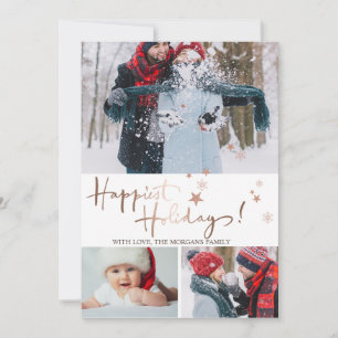 Anúncio Colagem de Fotos de Feriados Mais Felizes