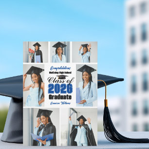 Anúncio Colagem de Fotos de Formatura da Turma Azul de 202