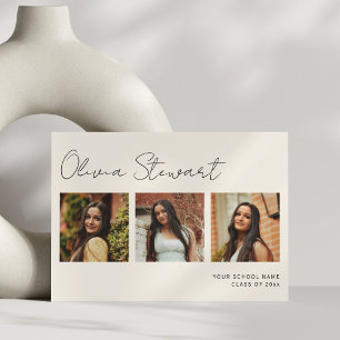 Anúncio Colagem de Fotos de Graduação com Letra Minimalist