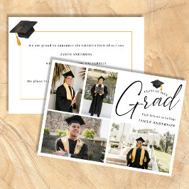 Anúncio Colagem de Fotos de Graduação com Roteiro Moderno