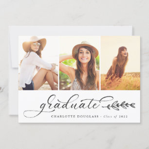 Anúncio Colagem de Fotos do Formando 3 de Script Manuscrit