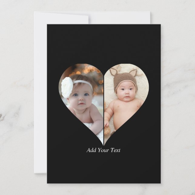 Anúncio Colagem de Fotos em Formato Coração 2 (Frente)