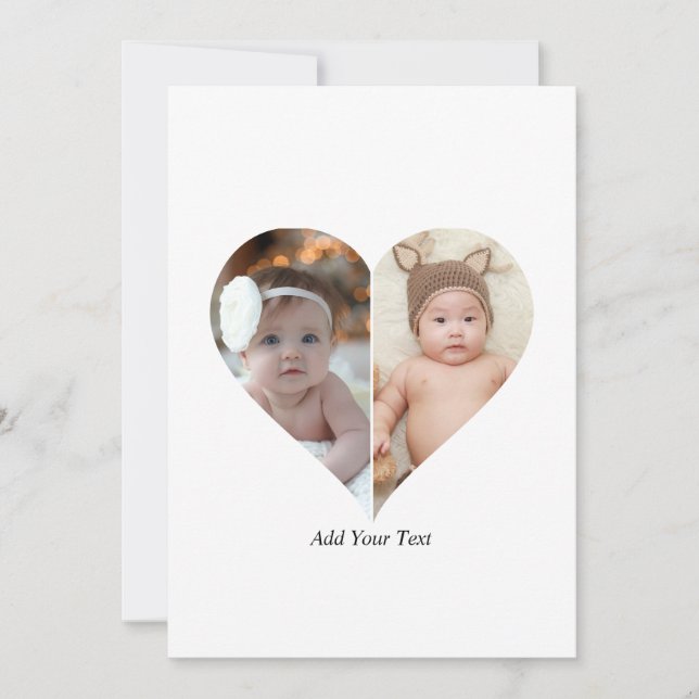 Anúncio Colagem de Fotos em Formato Coração 2 (Frente)