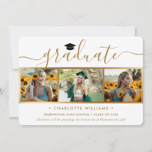Anúncio Colagem de Fotos Gold 4 Script Graduação