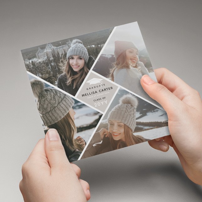 Anúncio Colagem de Fotos Multi-Foto Moderna para Graduado (Criador carregado)