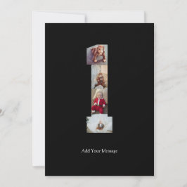 Anúncio Colagem de Fotos Número 1 em Preto e Branco