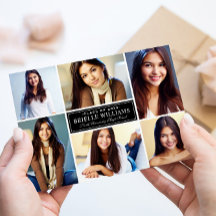 Colagem de Fotos para Graduação em Preto e Branco 