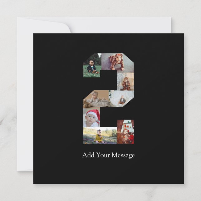 Anúncio Colagem de Fotos Preto e Branco Número 2 (Frente)