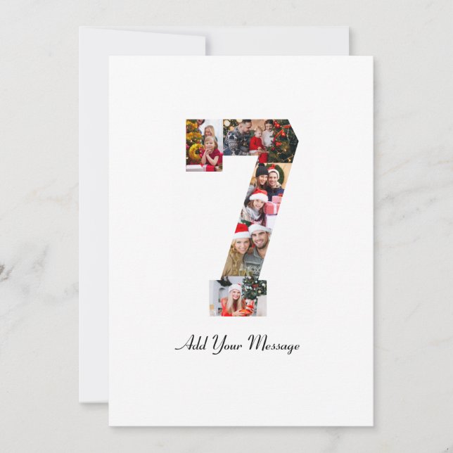 Anúncio Colagem de Fotos Preto e Branco Número 7 (Frente)