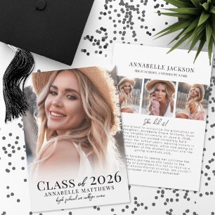 Anúncio Colagem de Fotos Simples e Elegante de Formatura