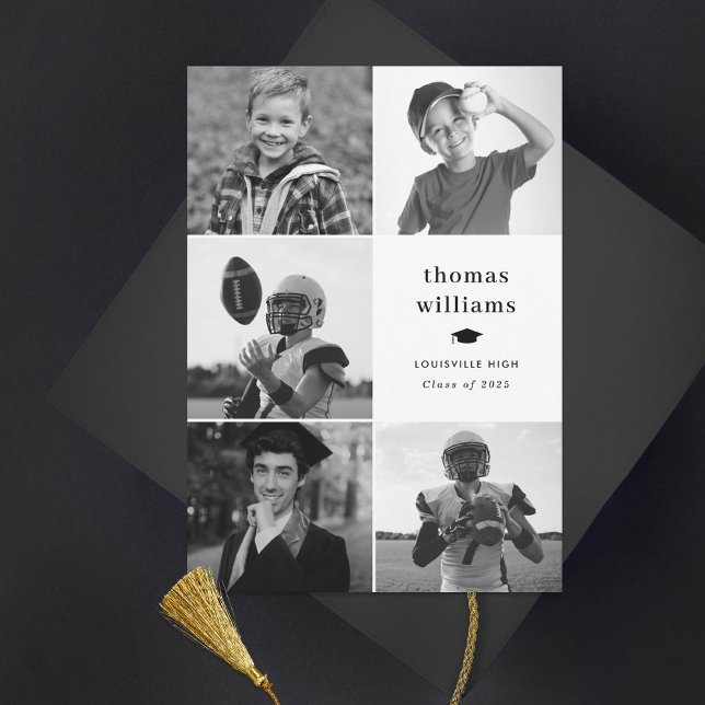 Anúncio Colagem Grad Foto Preto e Branco (Criador carregado)