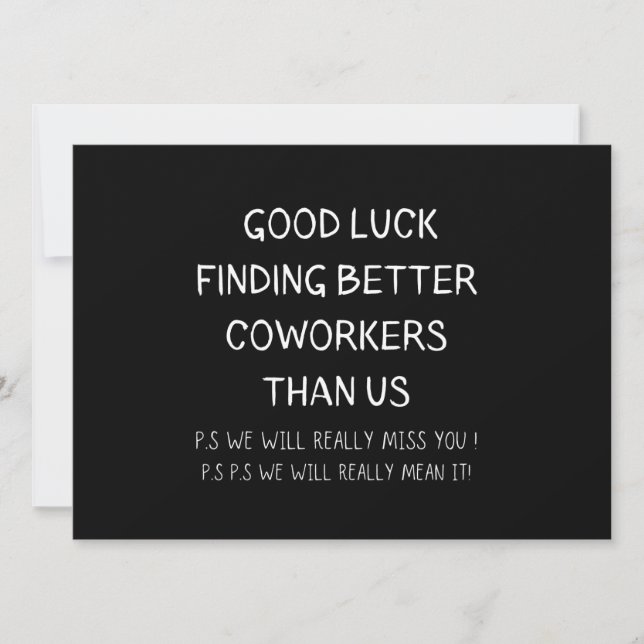 Anúncio Colega Deixando Colega De Trabalho Deixando Um Nov (Frente)