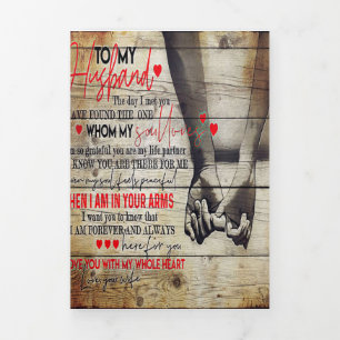 Anúncio Com Dobra Tripla Ao Meu Marido Presente Novo Presente Adorável