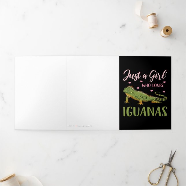 Anúncio Com Dobra Tripla Apenas Uma Menina Que Ama Iguanas (Fora)