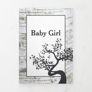 Anúncio Com Dobra Tripla Árvore de Nascimento, 3 Fotos Colagem de Nascimen