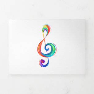 Anúncio Com Dobra Tripla Clef (trecho de arco-íris)