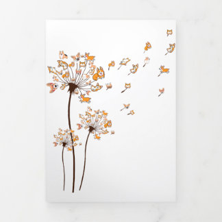 Anúncio Com Dobra Tripla Corgi Flower Dandelion Camisa Cão Cachorro