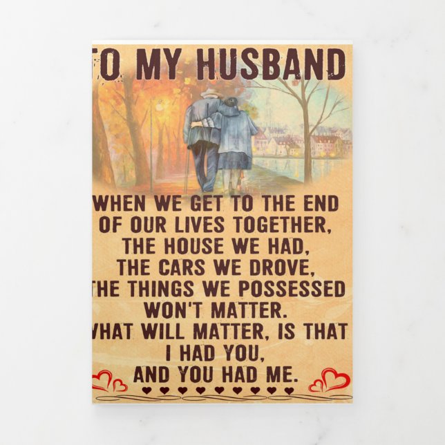 Anúncio Com Dobra Tripla Engraçado Padre Gift | À Minha Família Presente (Cobrir)