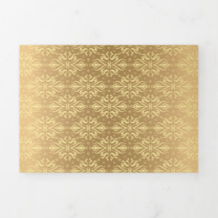 Anúncio Com Dobra Tripla Padrão de Vintage do Luxury 2