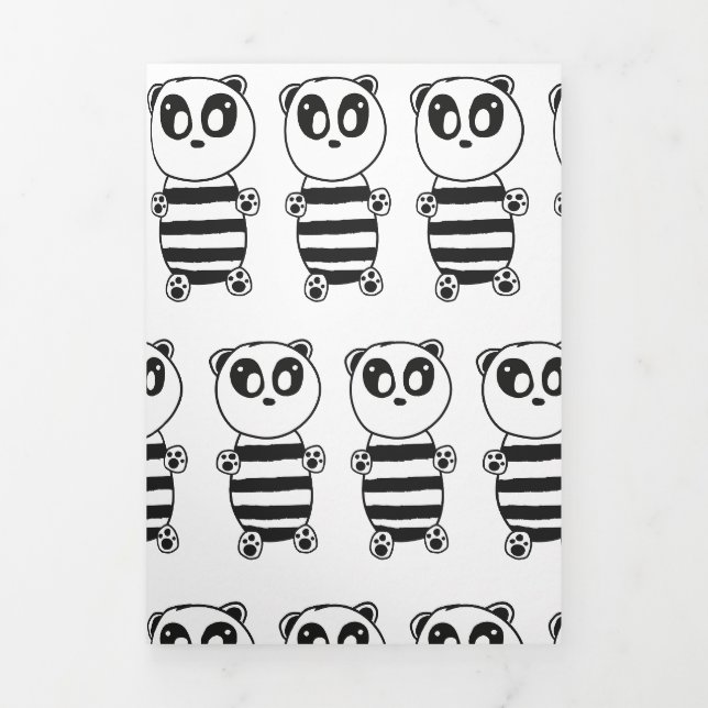 Anúncio Com Dobra Tripla Panda Kids  (Cobrir)