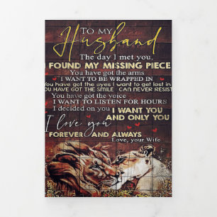 Anúncio Com Dobra Tripla Para o meu Decor Marido Melhor presente novo em