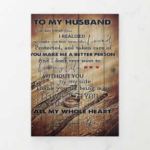 Anúncio Com Dobra Tripla Para o meu Marido Presente Nova Decoração para a