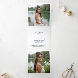 Anúncio Com Dobra Tripla Stylish Graduation Cap Pastel Tones & Glitter