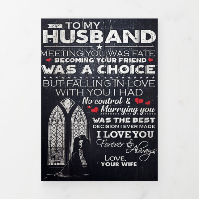 Anúncio Com Dobra Tripla To My Husband Gift | Cute Gift For Your Man (Cobrir)