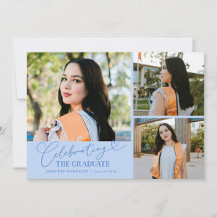 Anúncio Comemorando o Graduado Icy Blue Multi Foto