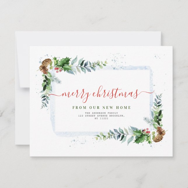 Anúncio comovente de Natal Moderno (Frente)