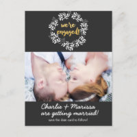 ANÚNCIO COMPROMETIDOS Cartão Postal de Foto de Cas