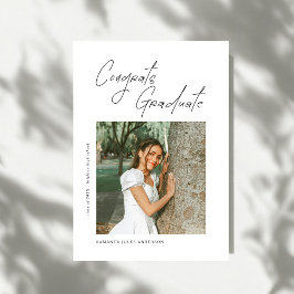 Anúncio Congrats Graduate Photo Graduation Announcement