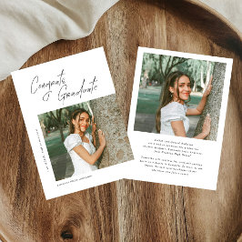 Anúncio Congrats Graduate Photo Graduation Announcement