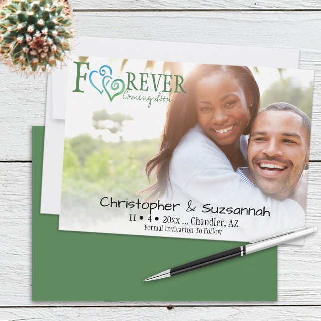 Anúncio Corações Vinculados a Azul Verde Para SEMPRE Salve (Criador carregado)