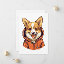 Corgi Engraçado Vestindo Moletom