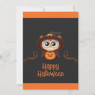 Anúncio Coruja/Queda/Outono/Halloween/abóbora