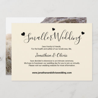 Anúncio Creme Marfim Pequeno Casamento Foto Redução Casame