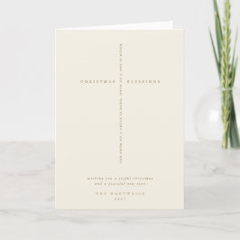Anúncio Creme Scripting Cross Christmas/Holiday Card