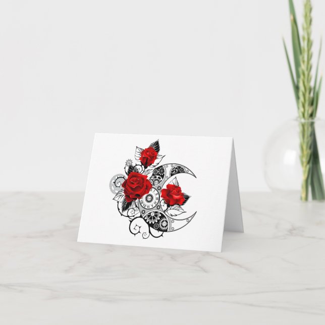 Anúncio Crescente Mecânico com Rosas vermelhas (Frente)