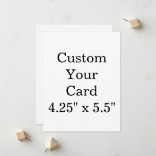 Anúncio crie seu 4,25" x 5,5" personalizado ao quadrado