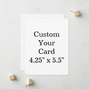 Anúncio crie seu personalizado 4.25" x 5.5" redondo