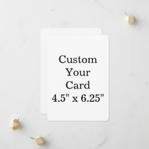 Anúncio crie seu personalizado 4.5" x 6.25" arredondado