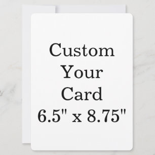 Anúncio crie seu personalizado 6,5" x 8,75" arredondado