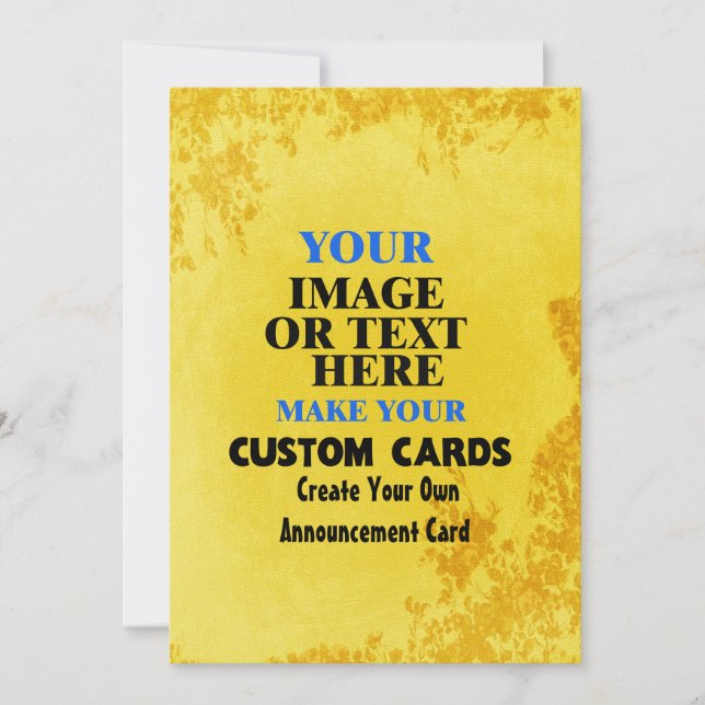 Anúncio Crie seu próprio design de Folhas Florais (Frente)