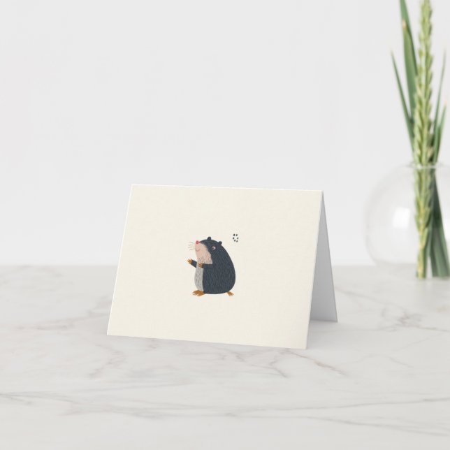 Anúncio Cute Mole Greeting Card – Design for Any occasion (Frente)