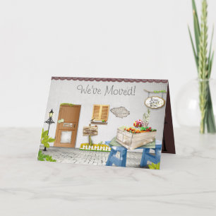 Anúncio Cute New Home We've Moved New Address Card